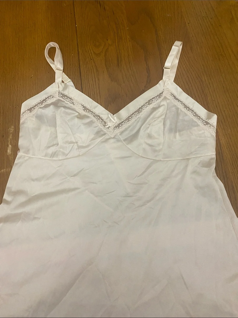 Vintage Lorraine Slip Nightdress in Pale Pink - Size 34 Tall